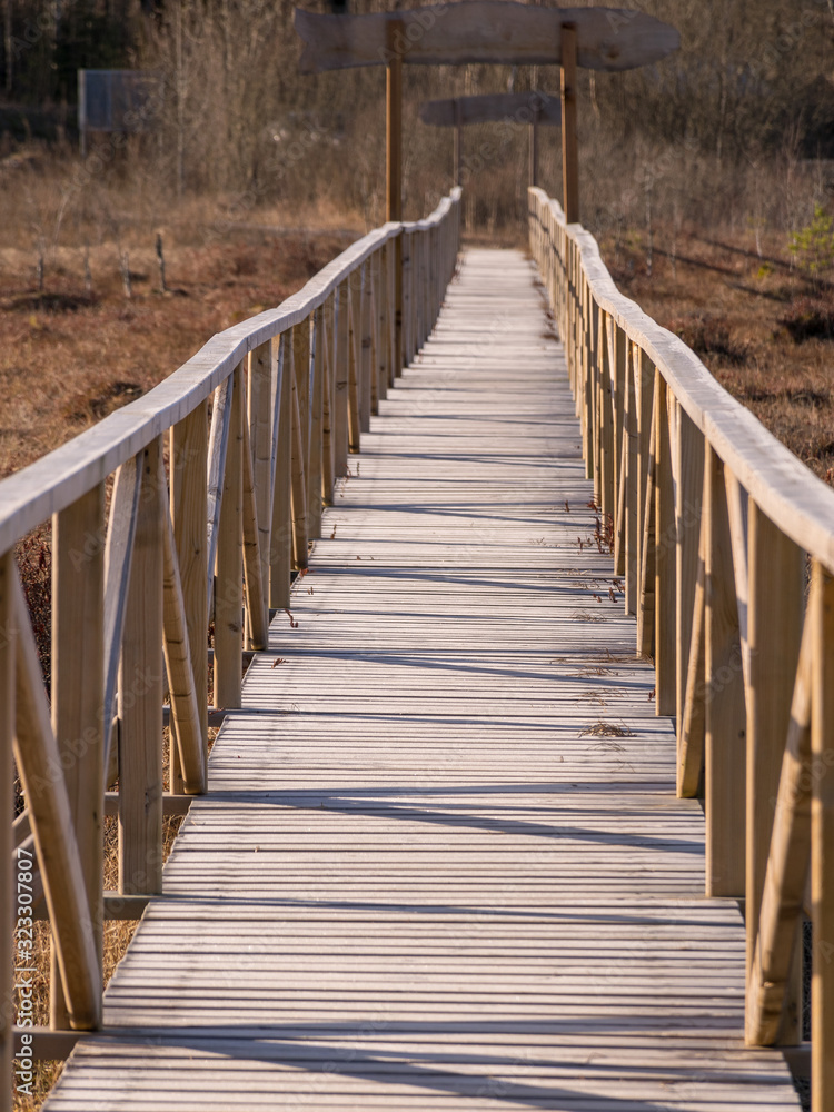 wooden footbridge