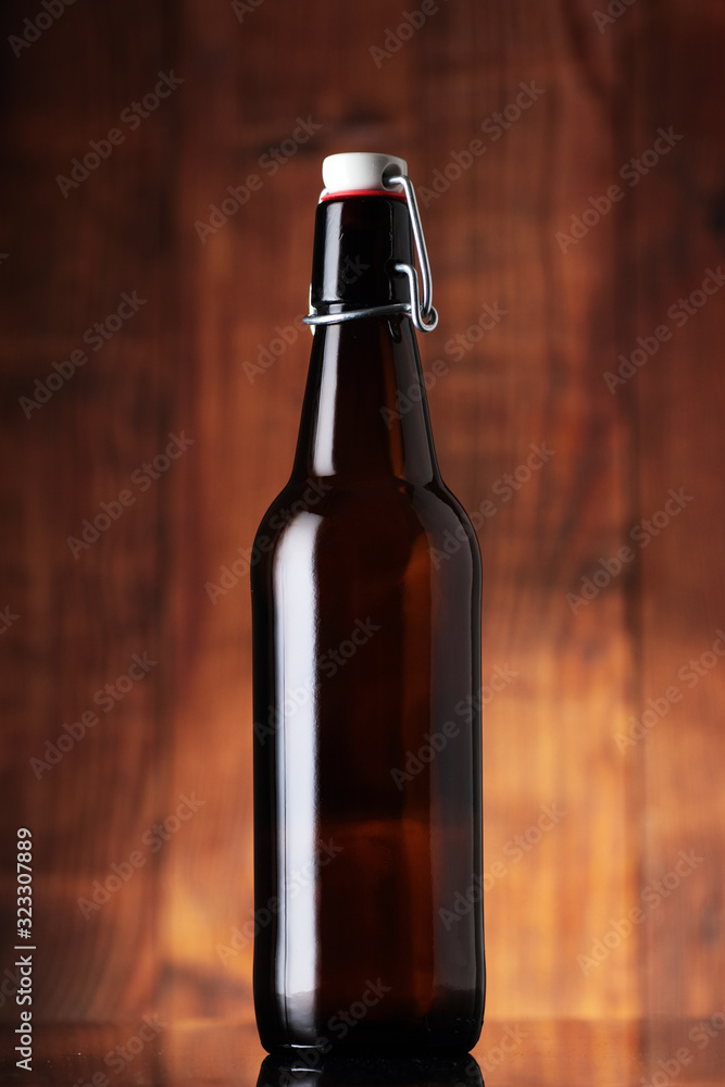 bottle of beer with an old closure