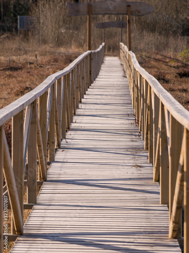 Fototapeta Naklejka Na Ścianę i Meble -  wooden footbridge