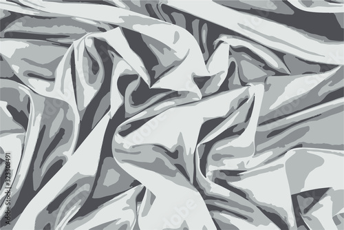 Abstract background with space for your text, texture, grey material, waves, folds, rose