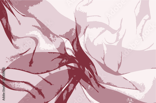 Abstract background with space for your text, drapery, texture, brown material, waves, folds