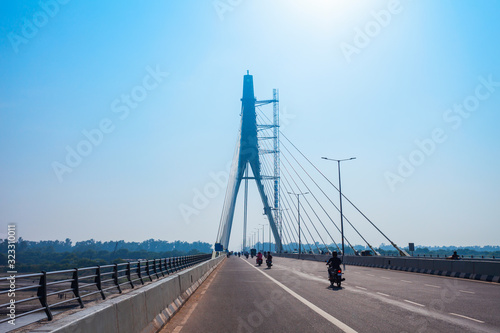 Signature Bridge in New Delhi, India