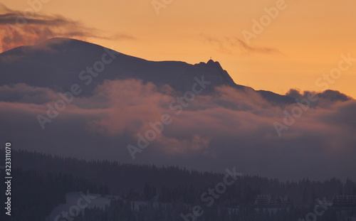 Giewont i Czerwone Wierchy - Zachód Słońca nad Tatrami © Ola i Eryk
