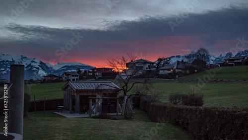 Sonnenuntergang in Tisis