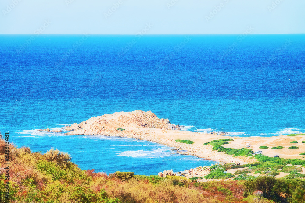 Fototapeta premium Capo Pecora resort and Mediterranean sea Sardinia