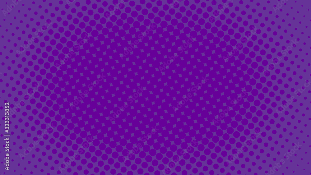 Bright purple and violet pop art background in retro comic style with halftone dotted design, vector illustration eps10 Bright purple and violet pop art background in retro comic style with halftone dotted design, vector illustration eps10