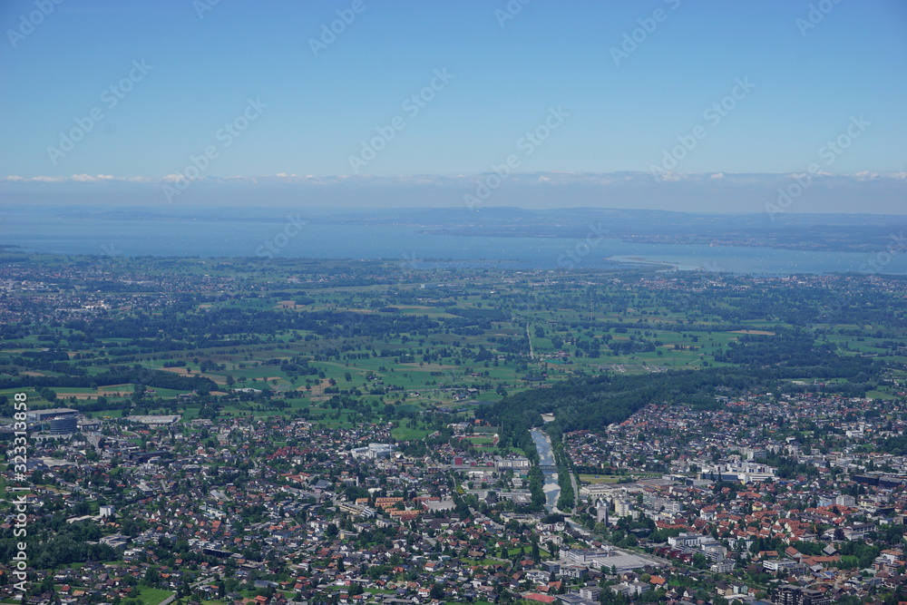 Luftaufnahme von Dornbirn, Österreich