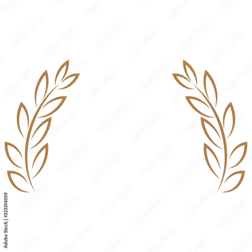 Wappen, Blätter, Gold, Logo, Hintergrund Wappen, Blätter, Gold, Logo, Hintergrund