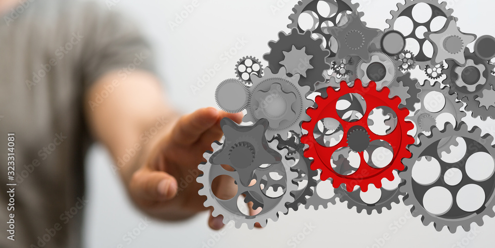 gear Technology setting concept background. gear Technology setting concept background.