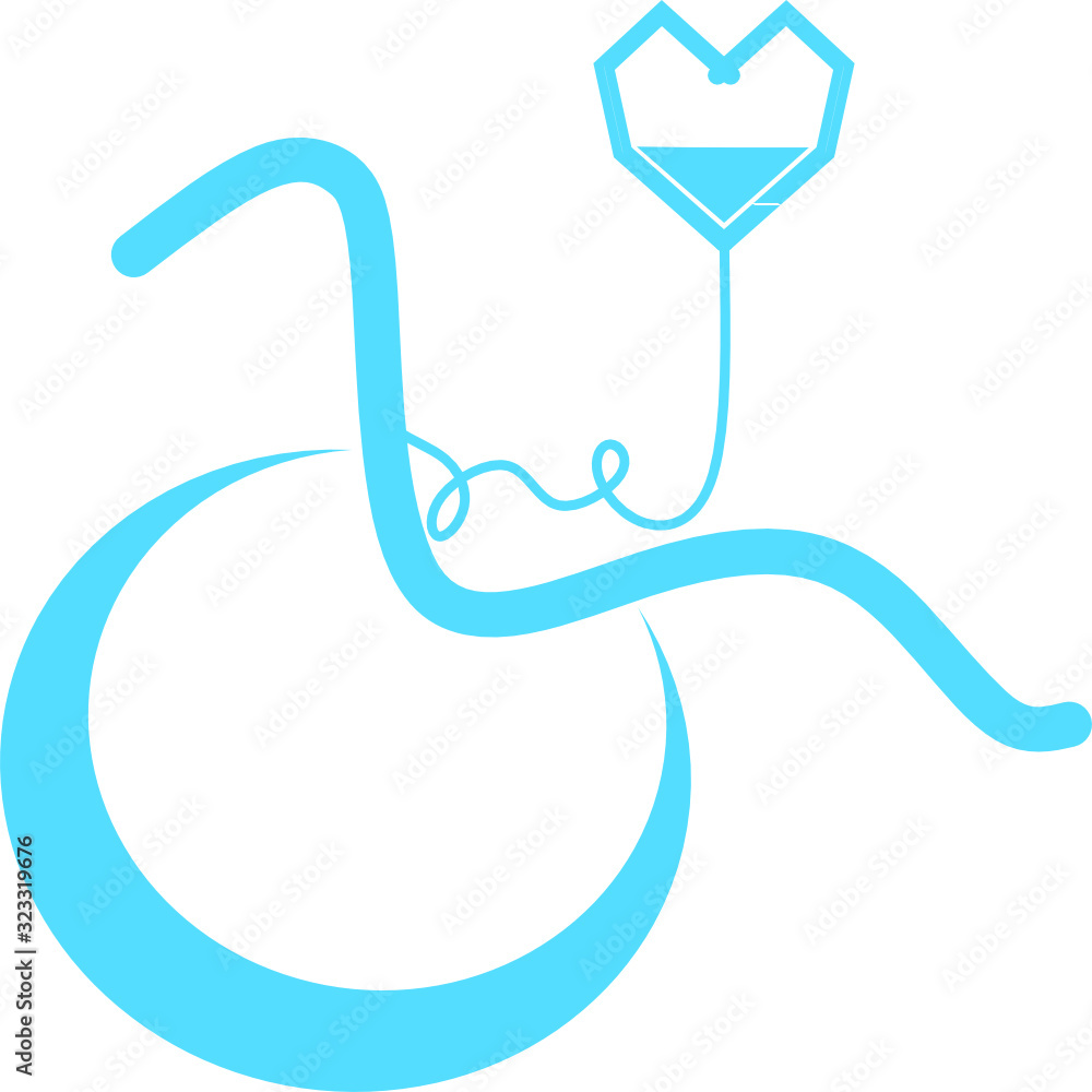 Obraz premium Wheelchair flat icon. Vector wheelchair icon. Attractive and Beautifully or Faithfully Designed Wheelchair Icon. Wheelchair, handicapped or accessibility parking or access sign flat for apps and print