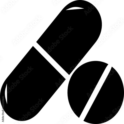 Medical pill. Medicine, pharmacy, hospital set of drugs. Medication, pharmaceutics concept. Vector illustration. Drugs flat icons: pills, capsules. healthcare medicine icon