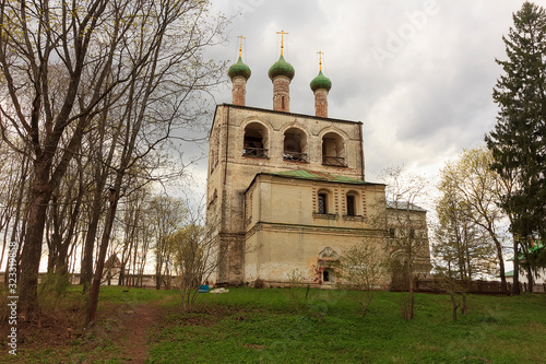 Wall and Entrance to of ancient russian Monastery of Sts Boris and Gleb near Rostov the Great Ancient walls of the Monastery of Saints Boris and Gleb. Borisoglebsky, Yaroslavl Oblast, Russia photo