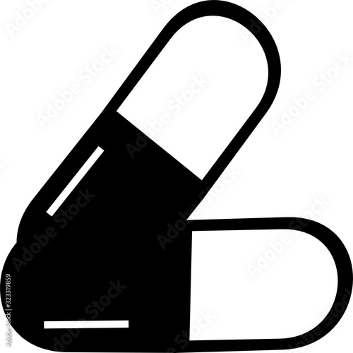Medical pill. Medicine, pharmacy, hospital set of drugs. Medication, pharmaceutics concept. Vector illustration. Drugs flat icons: pills, capsules. healthcare medicine icon