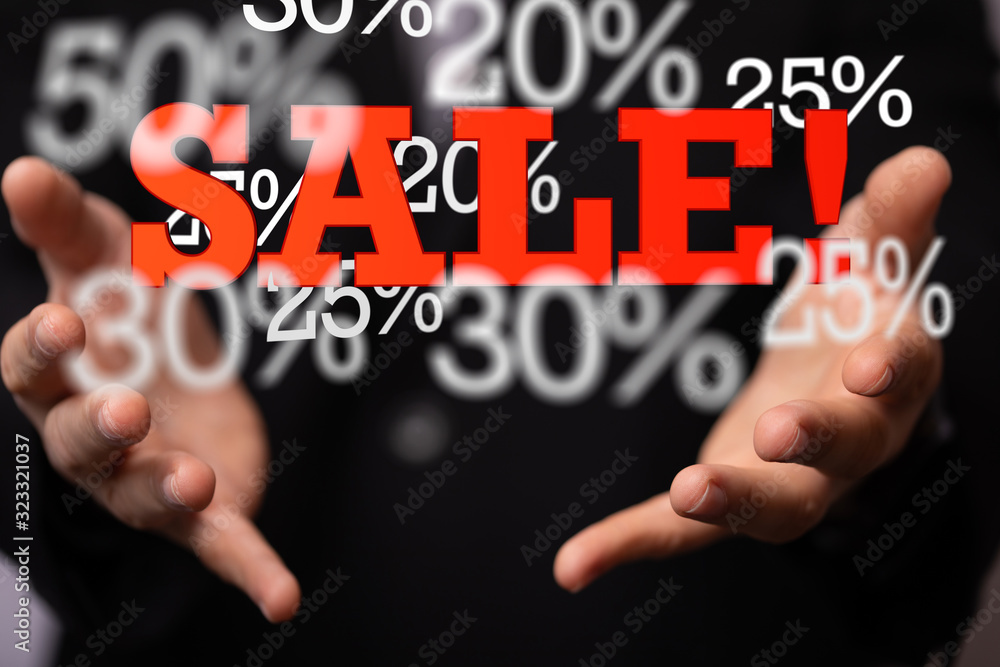 Discount and commission concept 3d Discount and commission concept 3d
