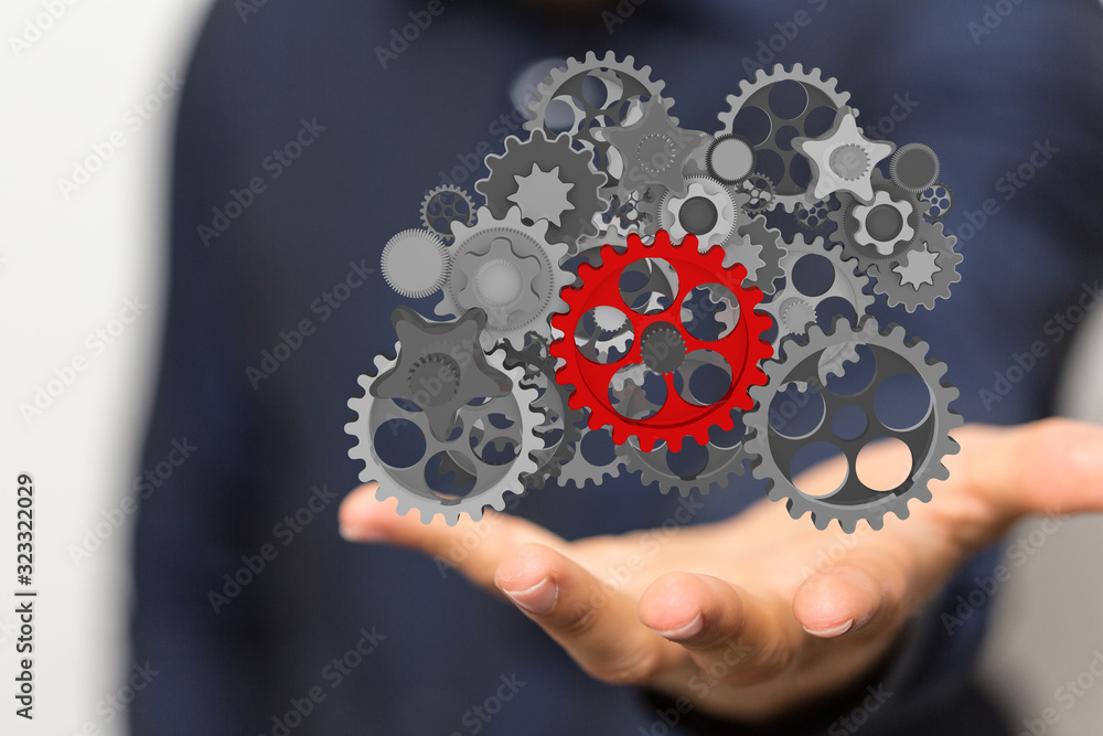gear Technology setting concept background. gear Technology setting concept background.