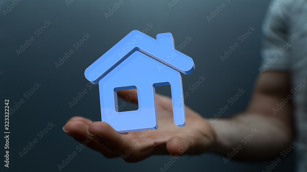 Real Estate Agent house hand concept. Real Estate Agent house hand concept.