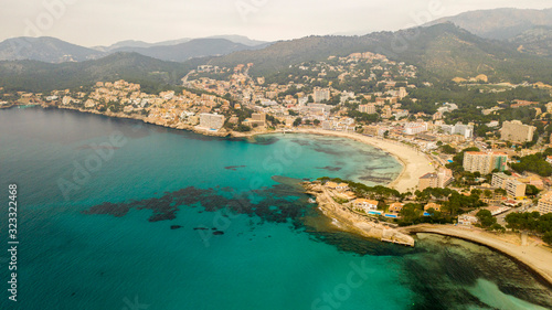 the shore town of Peguera, Mallorca, Spain