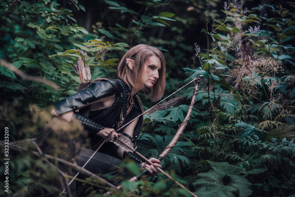 elf archer in the forest