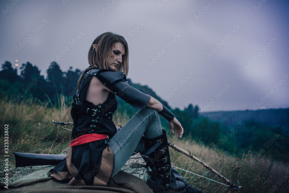 Obraz premium elf archer in the forest