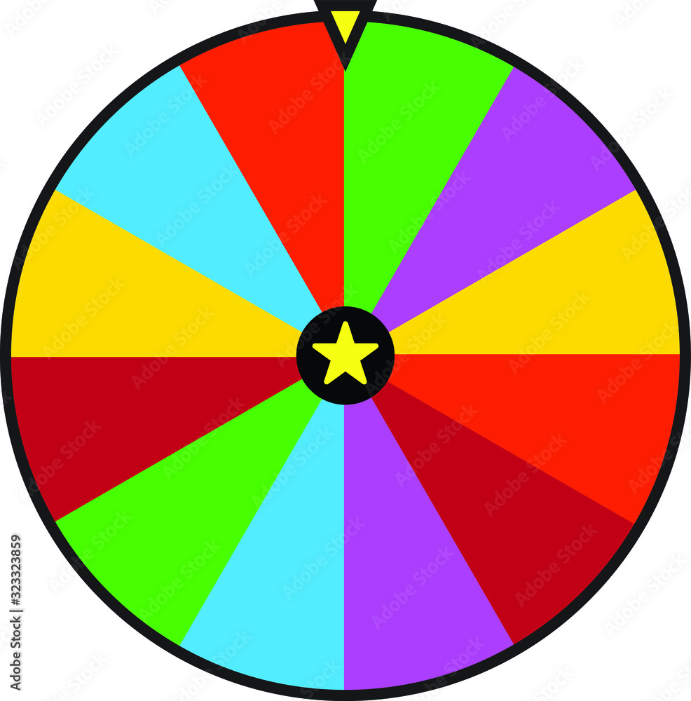 color lucky game , vector icon