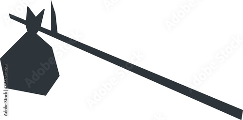 Bindle icon, vector line illustration