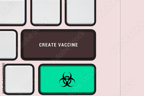 Wallpaper Mural Computer keyboard overlay create vaccine Torontodigital.ca