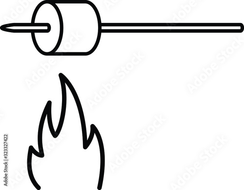 marshmallow icon, logo vector illustration