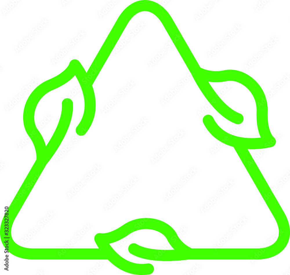 Leaves eco recycle icon, vector Leaves eco recycle icon, vector