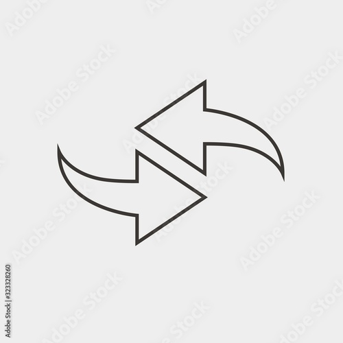 swap icon vector illustration and symbol for website and graphic design