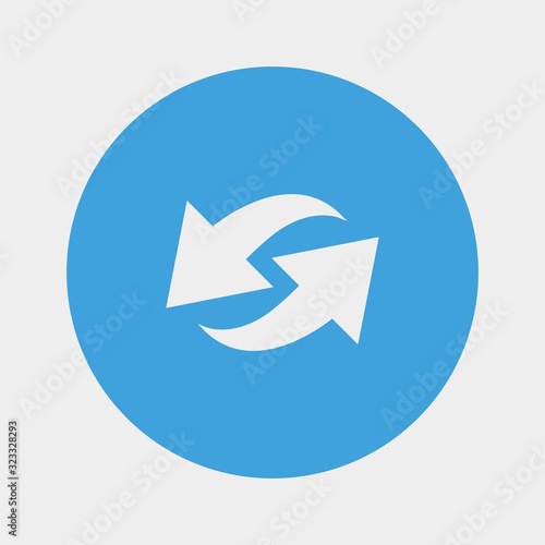 swap arrows icon vector illustration and symbol for website and graphic design