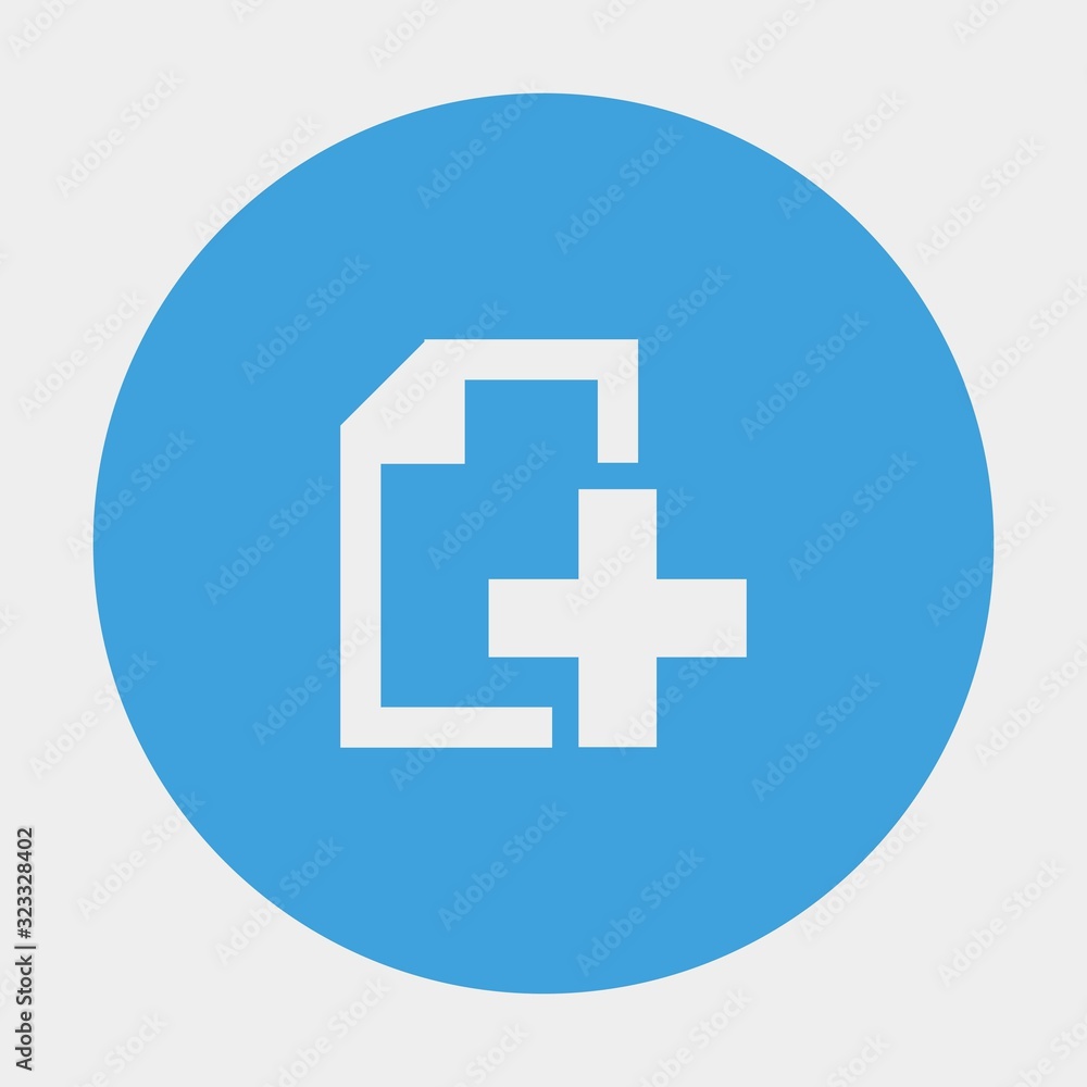 addfile icon vector illustration and symbol for website and graphic design addfile icon vector illustration and symbol for website and graphic design