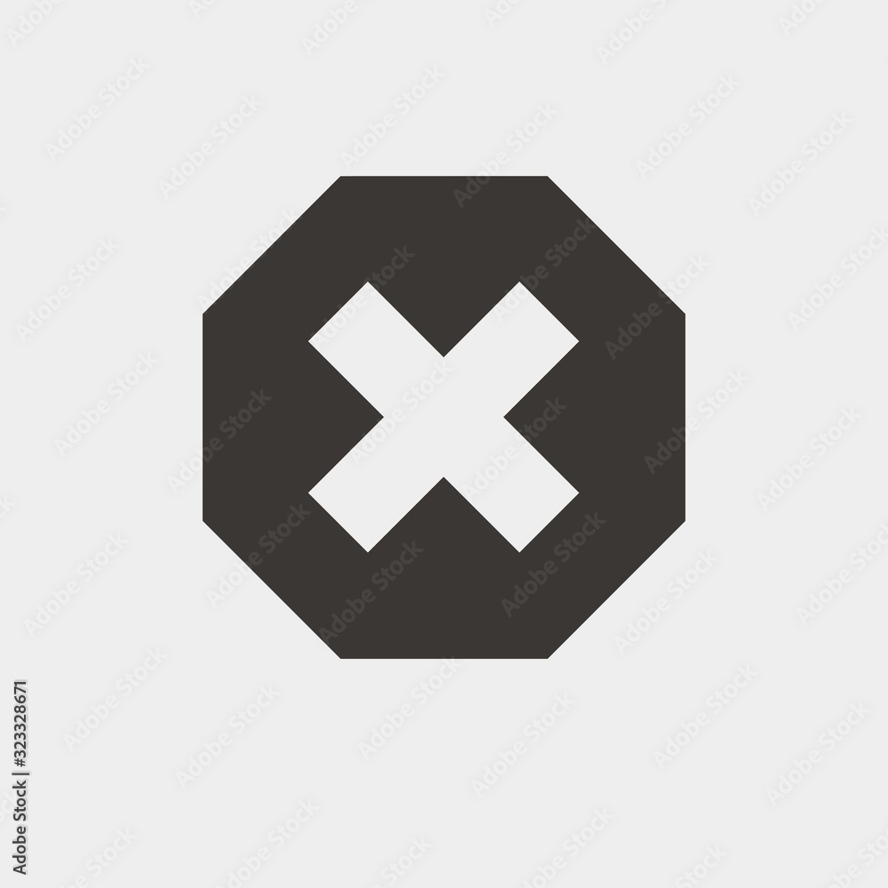 cancel cross icon vector illustration and symbol for website and graphic design cancel cross icon vector illustration and symbol for website and graphic design