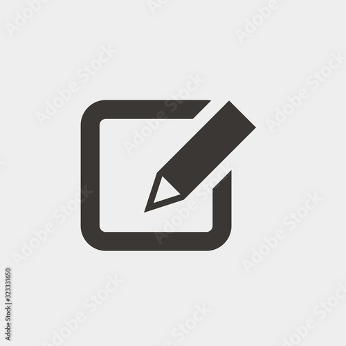 edit document icon vector illustration and symbol for website and graphic design