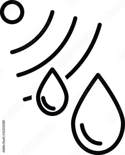 water sensor icon, vector illustration