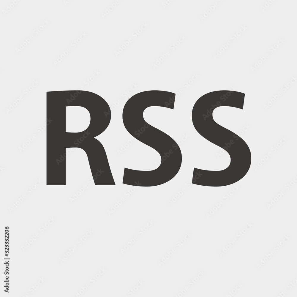 RSS icon vector illustration and symbol for website and graphic design RSS icon vector illustration and symbol for website and graphic design