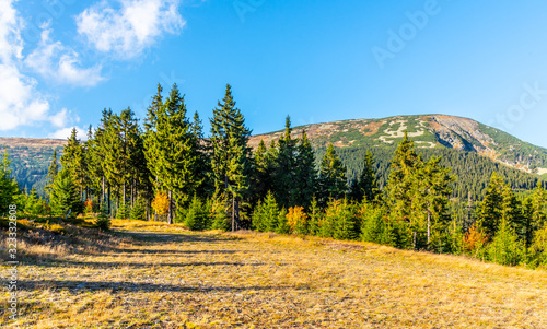 Studnicni Mountain in Giant Mountains, Krkonose National Park, Czech Republic photo