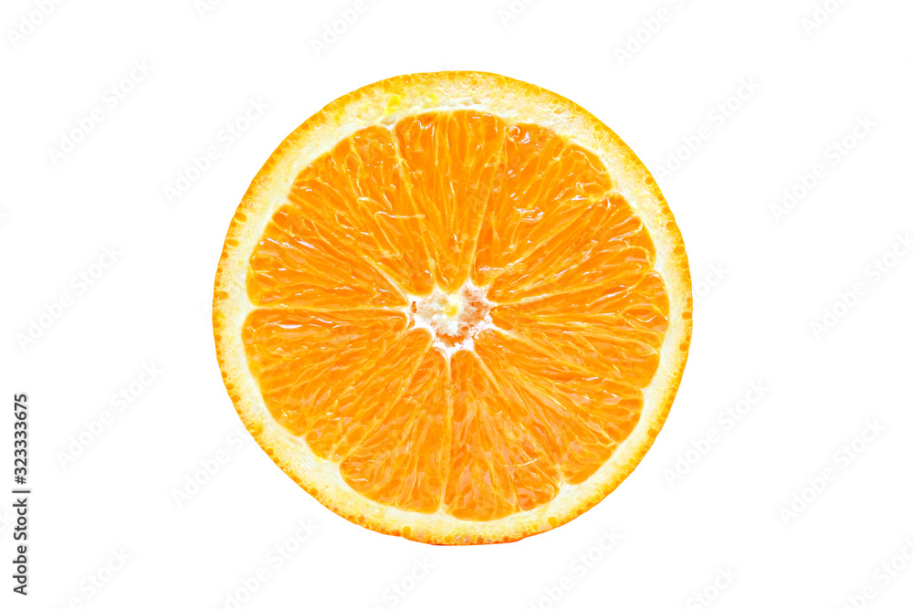 Orange slice isolated on white background Orange slice isolated on white background