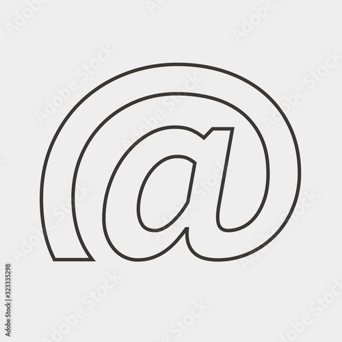 email icon vector illustration and symbol for website and graphic design