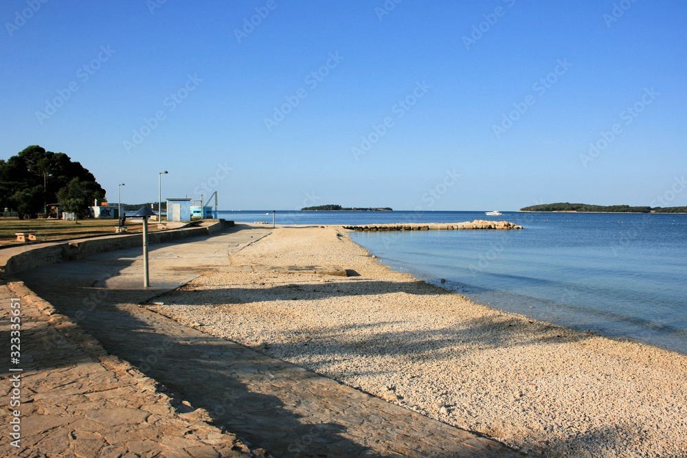 beach in Fazana, Croatia