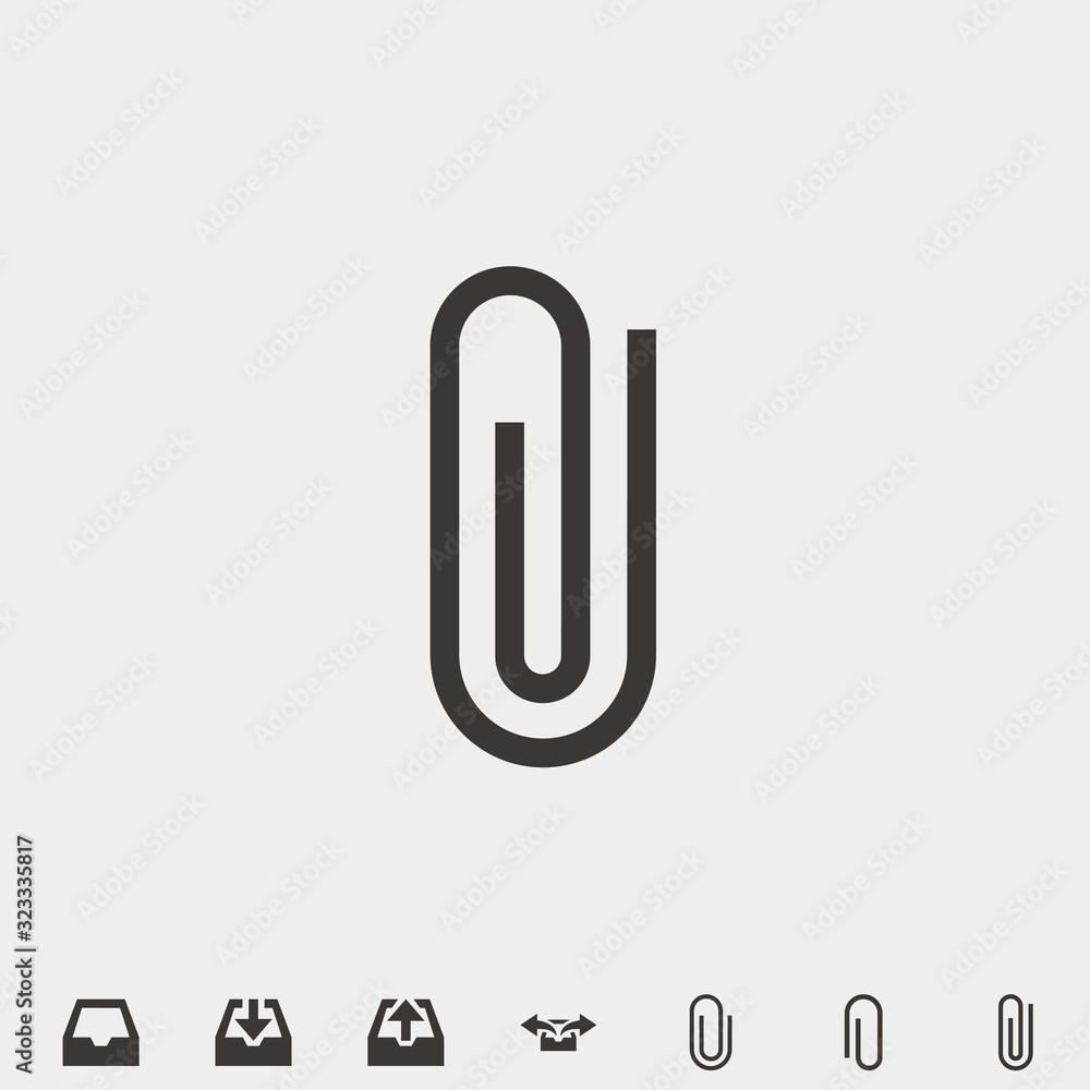 paperclip icon vector illustration and symbol for website and graphic design paperclip icon vector illustration and symbol for website and graphic design