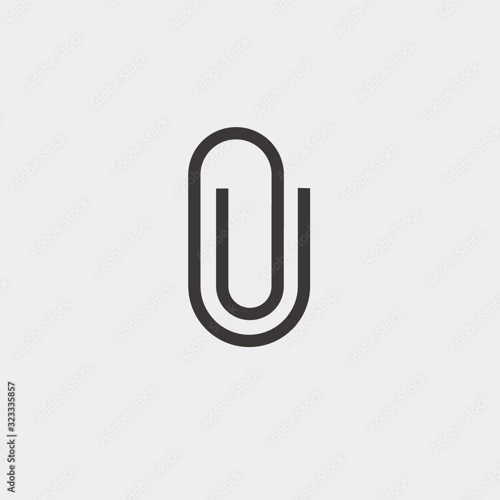 paperclip icon vector illustration and symbol for website and graphic design paperclip icon vector illustration and symbol for website and graphic design