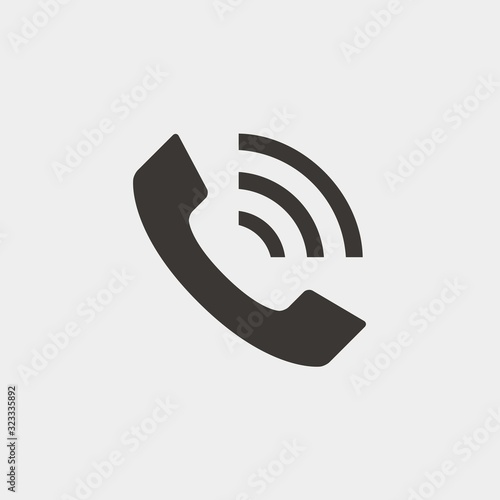 phone ringing icon vector illustration and symbol for website and graphic design
