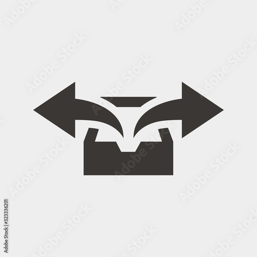 share icon vector illustration and symbol for website and graphic design