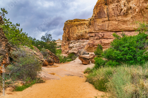 Hiking Trail to the Hickman Bridge in Capitol Reef National Park