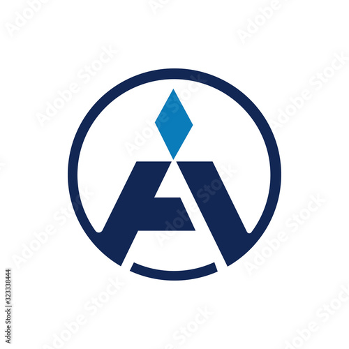 Fényképezés Initial letter ai or ia logo design template