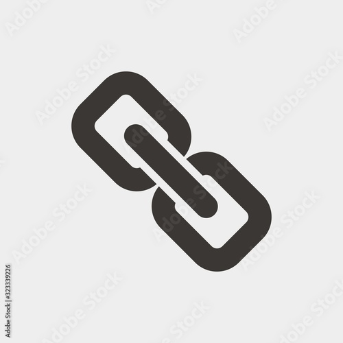 chain link icon vector illustration and symbol for website and graphic design