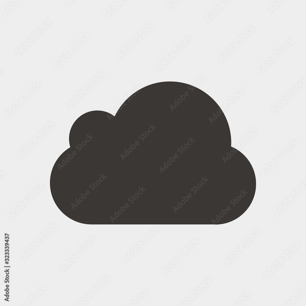 cloud icon vector illustration and symbol for website and graphic design cloud icon vector illustration and symbol for website and graphic design