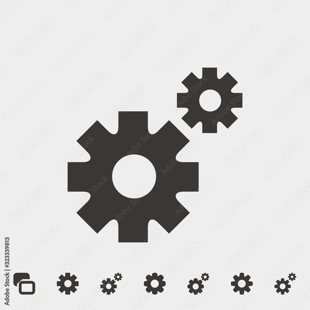 gear settings icon vector illustration and symbol for website and graphic design gear settings icon vector illustration and symbol for website and graphic design