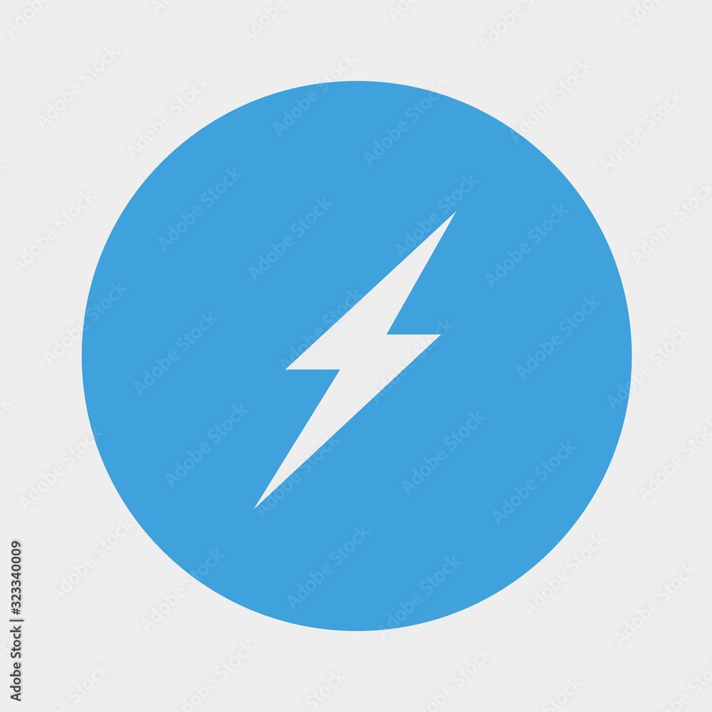 lightning flash icon vector illustration and symbol for website and graphic design lightning flash icon vector illustration and symbol for website and graphic design