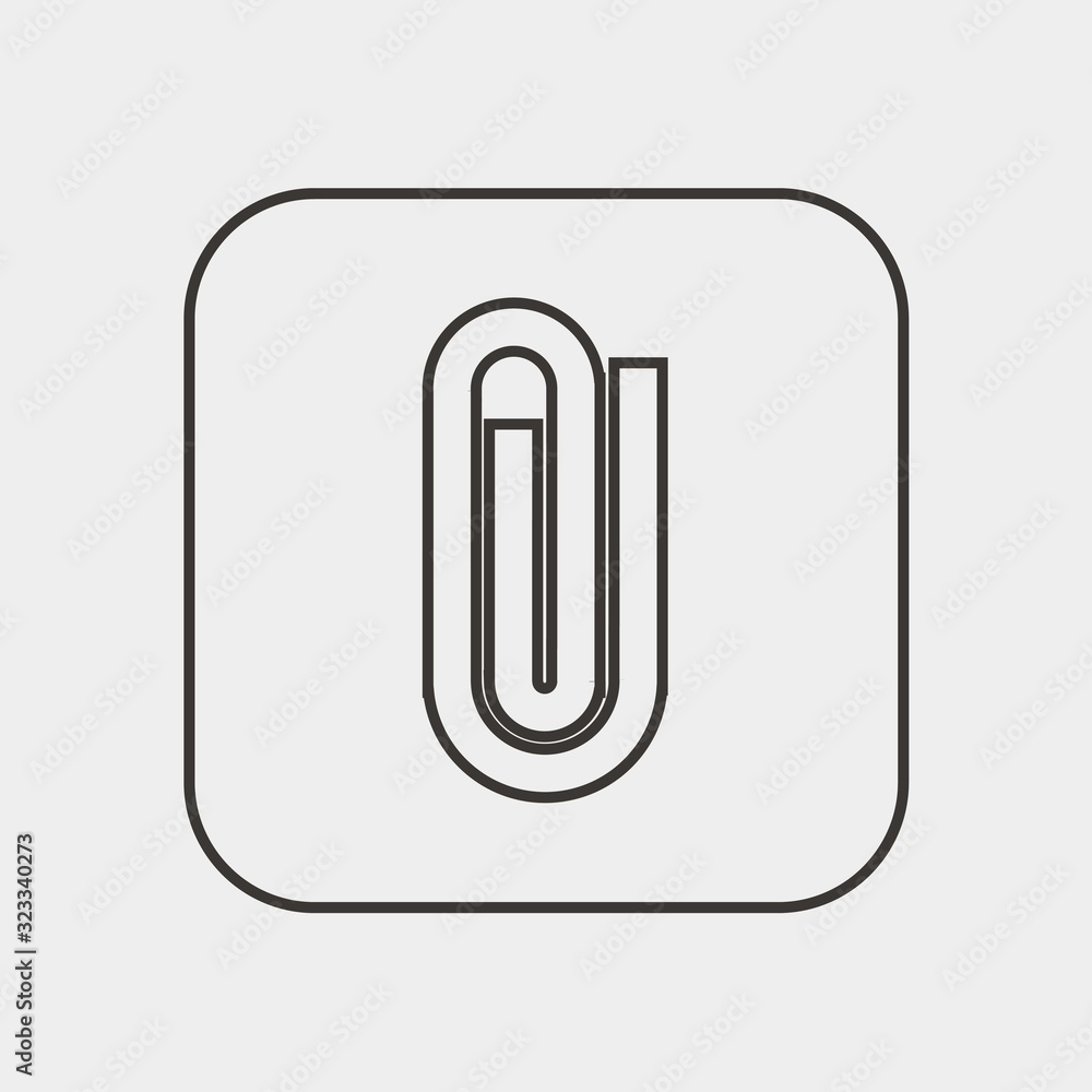 paperclip icon vector illustration and symbol for website and graphic design paperclip icon vector illustration and symbol for website and graphic design